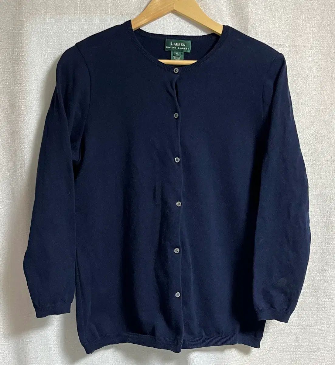 ラルフローレン　ネイビー カーディガン XL　タグ付　新品 ポロ ラルフローレン Uネック ネイビー カーディガン XL - メルカリ