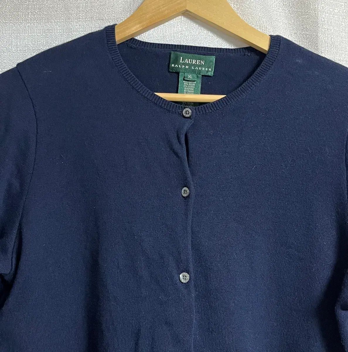 ポロ ラルフローレン Uネック ネイビー カーディガン XL - メルカリ