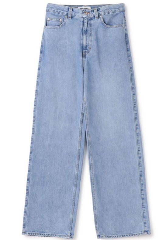 MACPHEE デニム ワイドストレートパンツ