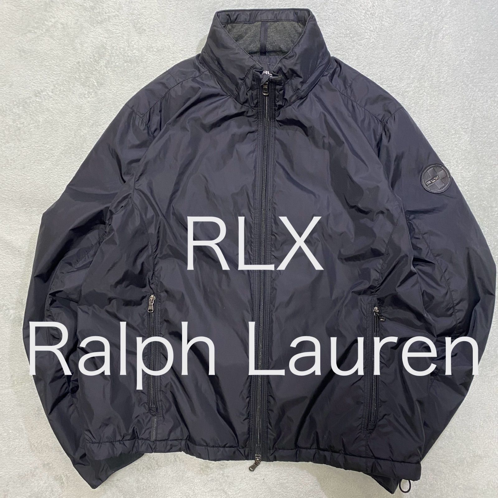 RLX Ralph Lauren ブラックナイロンジャケット L - メルカリ