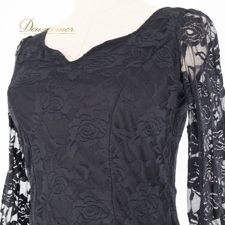 フラメンコ 衣装 トップス ブラウス 黒 レース 透け感 軽い ダンス