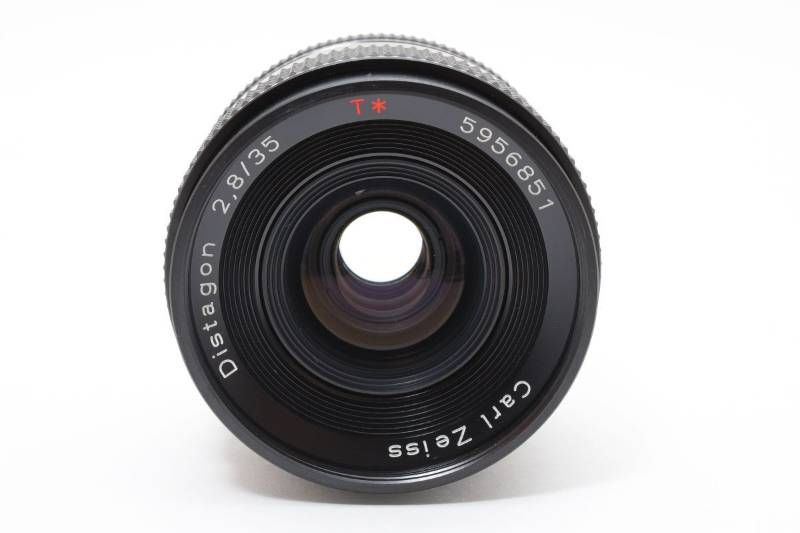 実用品 CONTAX コンタックス Carl Zeiss カールツァイス Distagon 2 8 35 mm AEJ メタルレンズフード付き MFレンズ 3973 6
