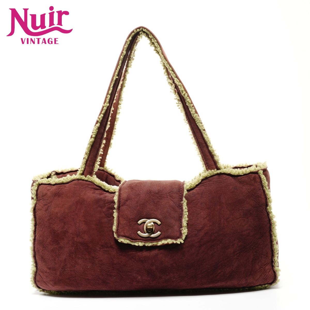 CHANEL シャネル ショルダーバッグ 5番台 1997-1999 ムートン スエード