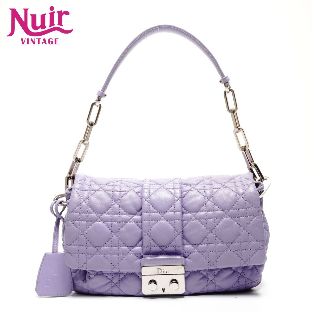 Christian Dior クリスチャンディオール ショルダーバッグ カナージュ レザー フラップ ニューロック