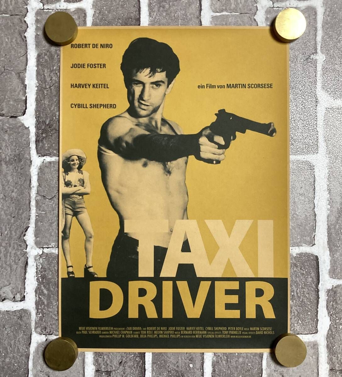 クラフト紙製 映画ポスター タクシードライバー （ロバート・デ