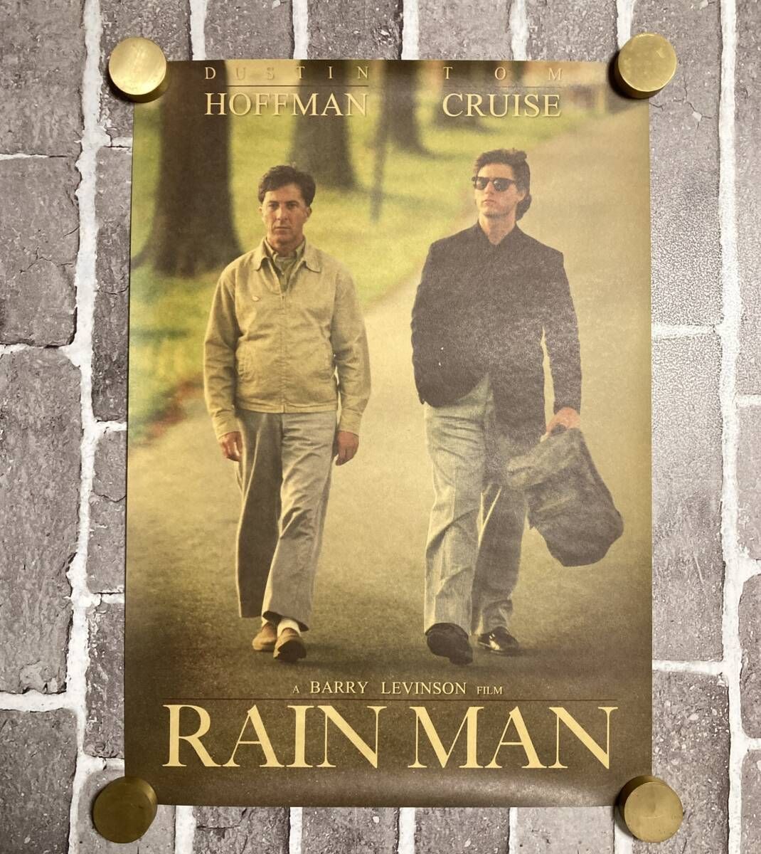 クラフト紙製 映画ポスター レインマン （トム・クルーズ、ダスティン
