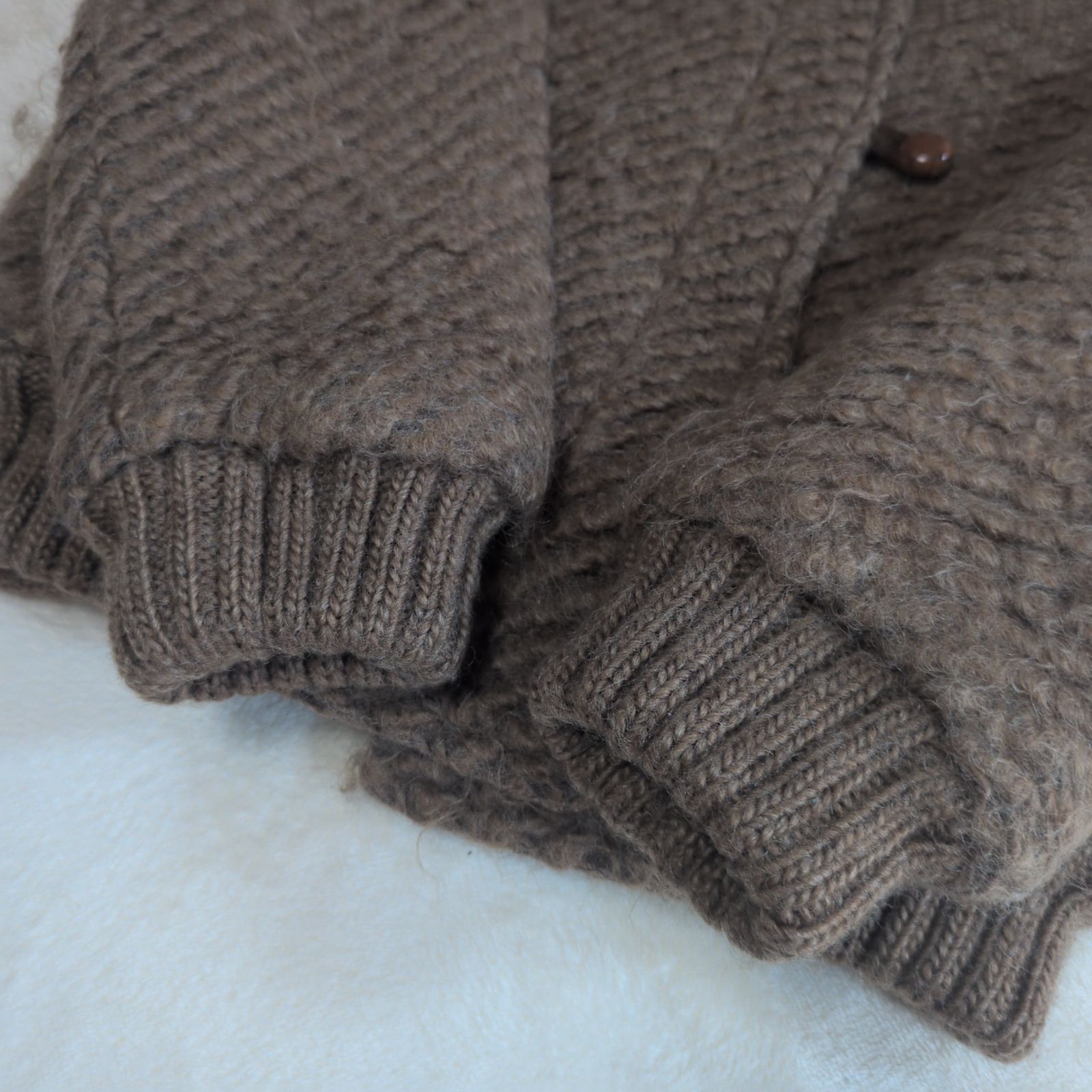 【ヴィンテージ 】バーバリーズ ショールカラー ウール ブルゾン くるみボタン BURBERRY ショールカラー ニット ジャケット ウール くるみボタン 緑