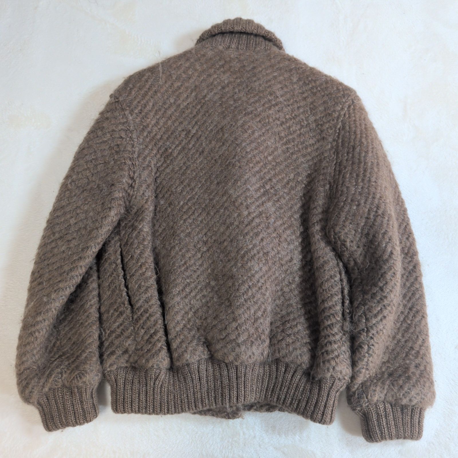 希少✨バーバリー BURBERRY ショールカラーニットブルゾン ジャケット