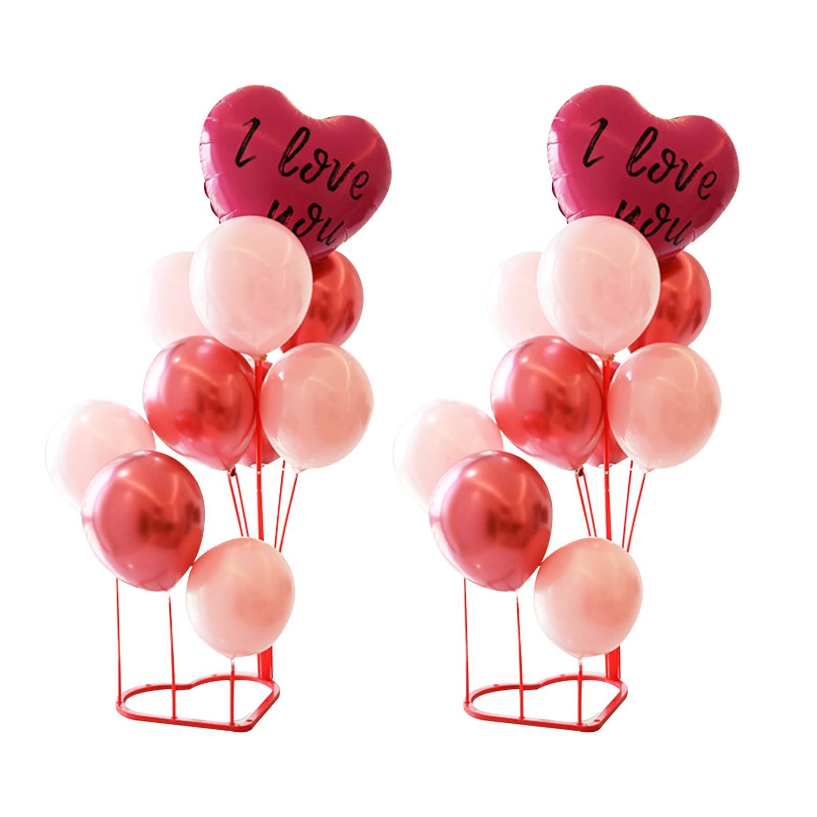 まもなく終了 飾り バレンタインデー 卓上 サプライズ ハートのアルミ風船 イベント バルーンスタンド 屋内 屋外 結婚式 テーブルボールーン 披露宴 風船セット プロポーズ 告白 バレンタイン 記念日 siawadeky パーティー
