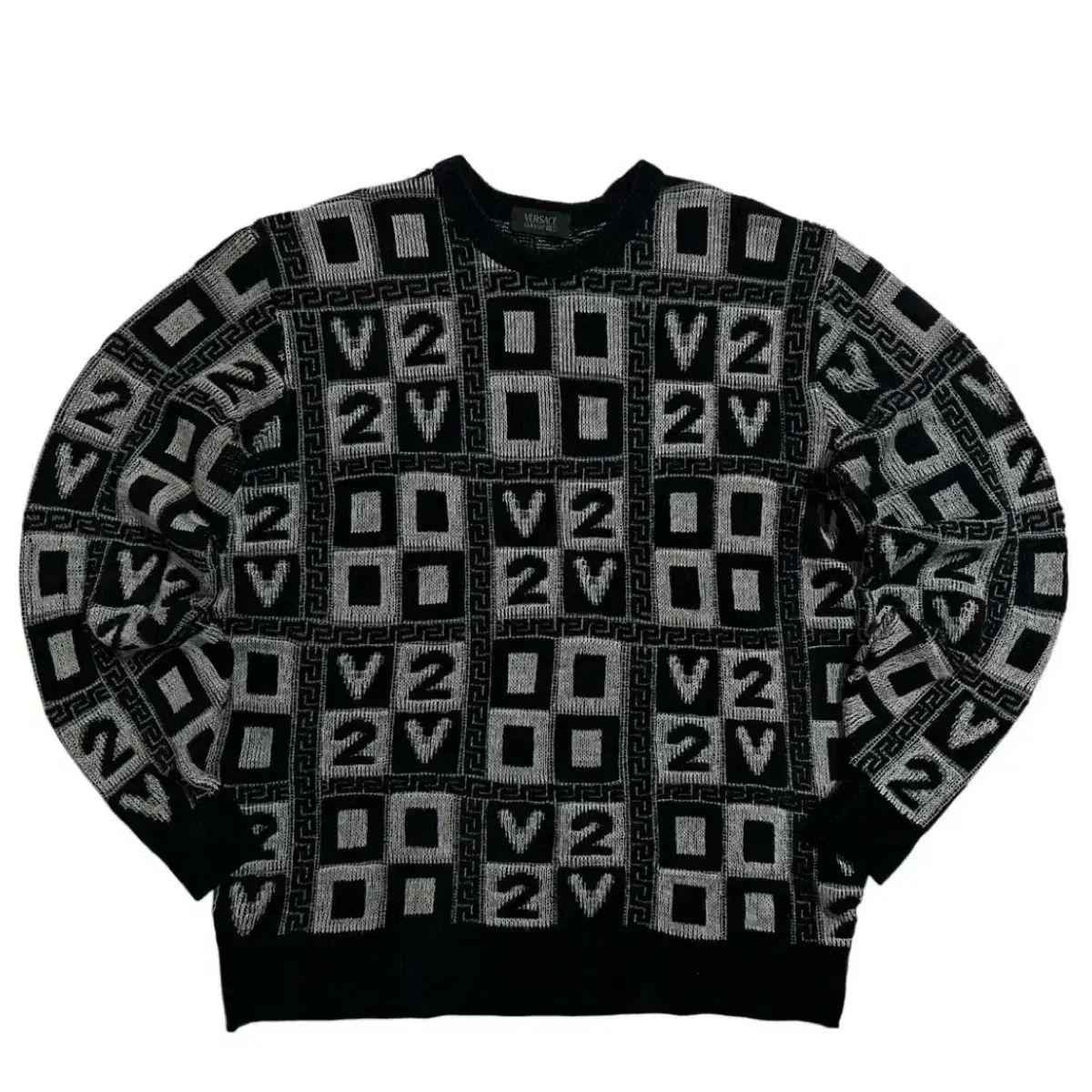 ヴェルサーチェ 90 s ウール V 2 ニット