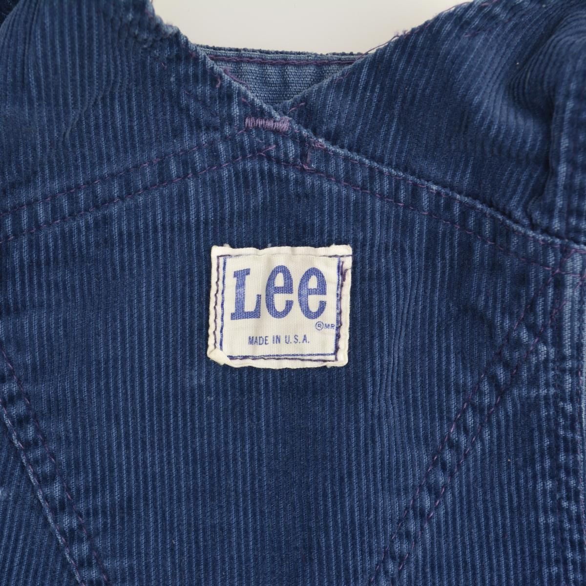 LEE】80s USA製 コーデュロイオーバーオール 【公式通販】