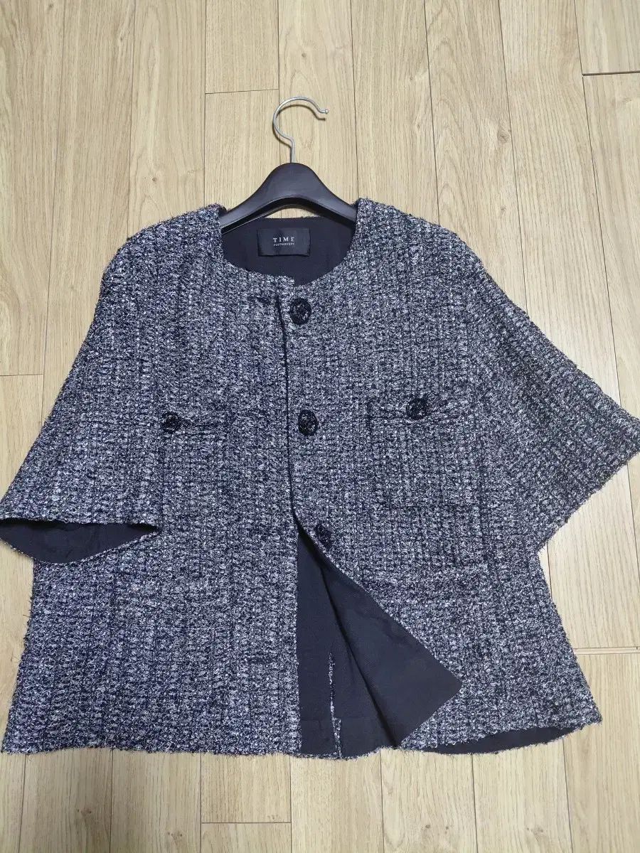 TIME ツイード 半袖 ジャケットF