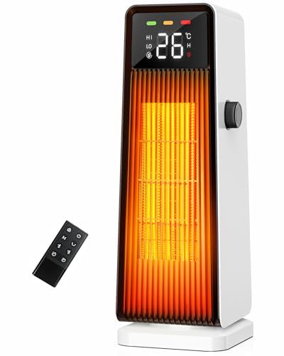 Nasida セラミックヒーター 秒で速暖 セラミックファンヒーター 暖房器具 省エネ 人感センサー付き ECOモード 自動温度調節 7 W 700 1200 3段階温度 過熱保護 転倒OFF 電気ヒーター 足元 リモコン付き 首振 6 ce 41161