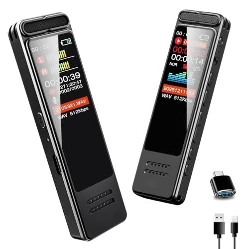 業界革新版＆超長連続102時間録音 QZT ボイスレコーダー ICレコーダー 64 GB 録音機 超小型 長時間録音 四倍大容量1050 mAhバッテリー 最大4552時間録音保存 720日待機 1 47インチカラー液晶 3 688 f 5 d 6 c