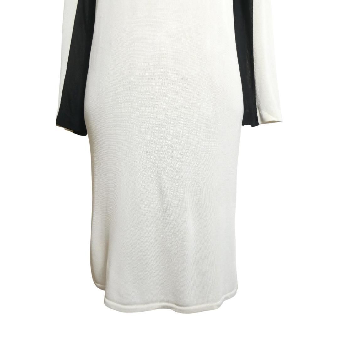 美品 HERMES エルメス 約M〜L ニット ワンピース セリエボタン 膝丈