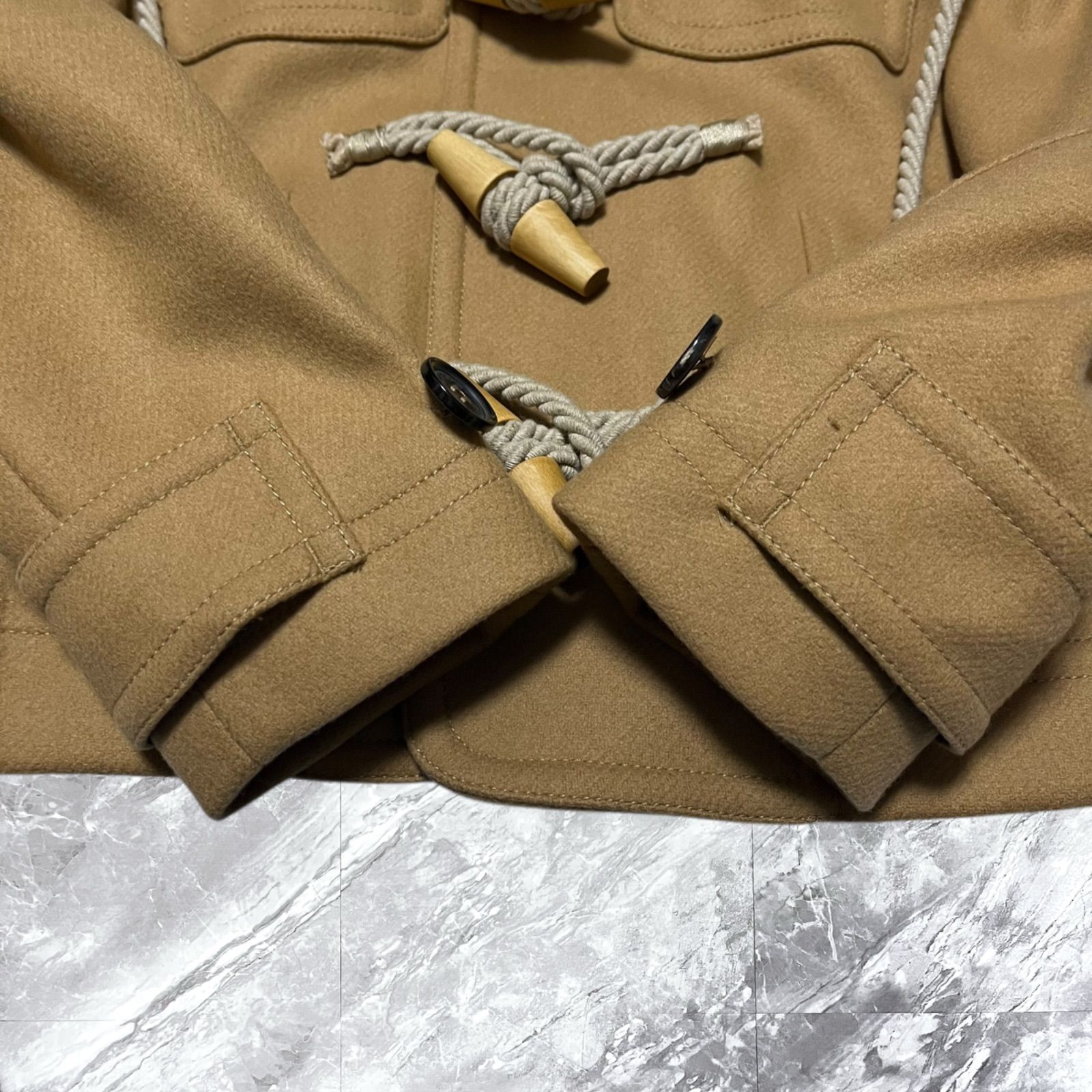 美品‼️DSQUARED2 ディースクエアード　モヘアダッフルコート イタリア製 極美品 DSQUARED2 ディースクエアード 2way ダッフルコート ショート丈