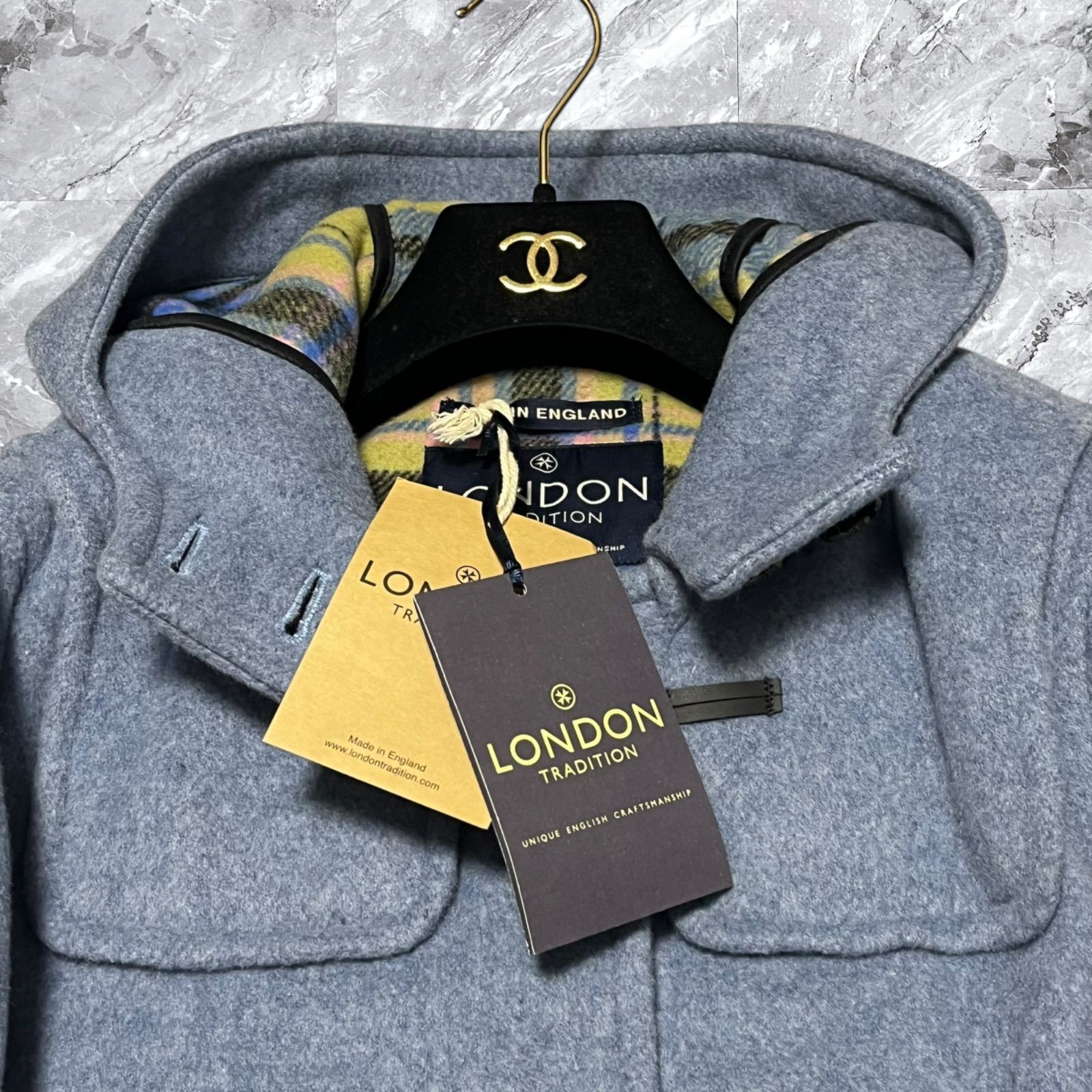 未使用級 LONDON TRADITION ロンドントラディション ダッフルコート