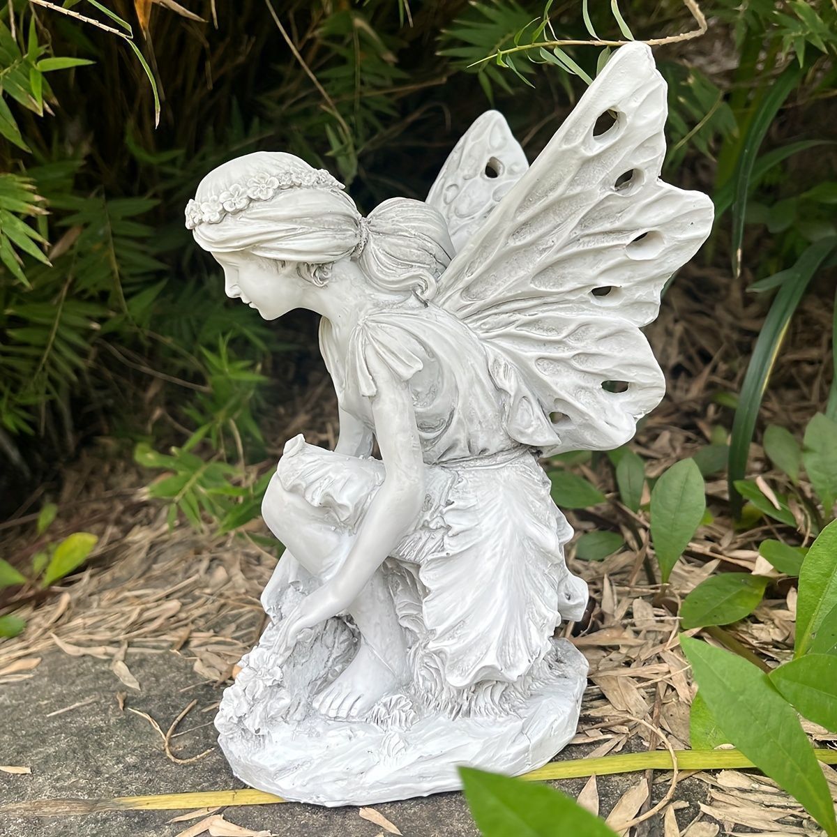 天使 エンジェル ガーデンオーナメント 置物 オブジェ 庭 ヨーロピアン