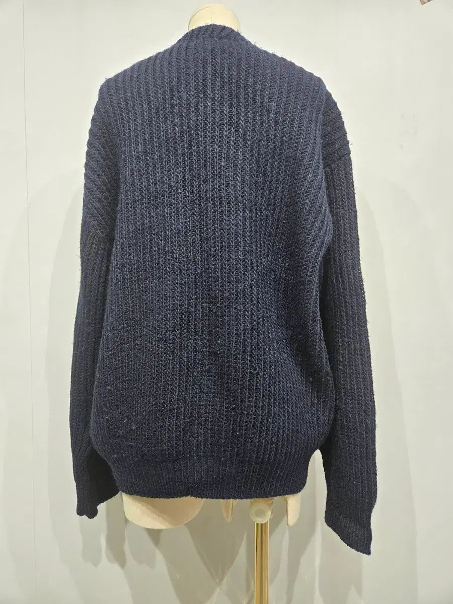 YOHJI YAMAMOTO ヨウジヤマモト ネイビー ニット カーディガン - メルカリ