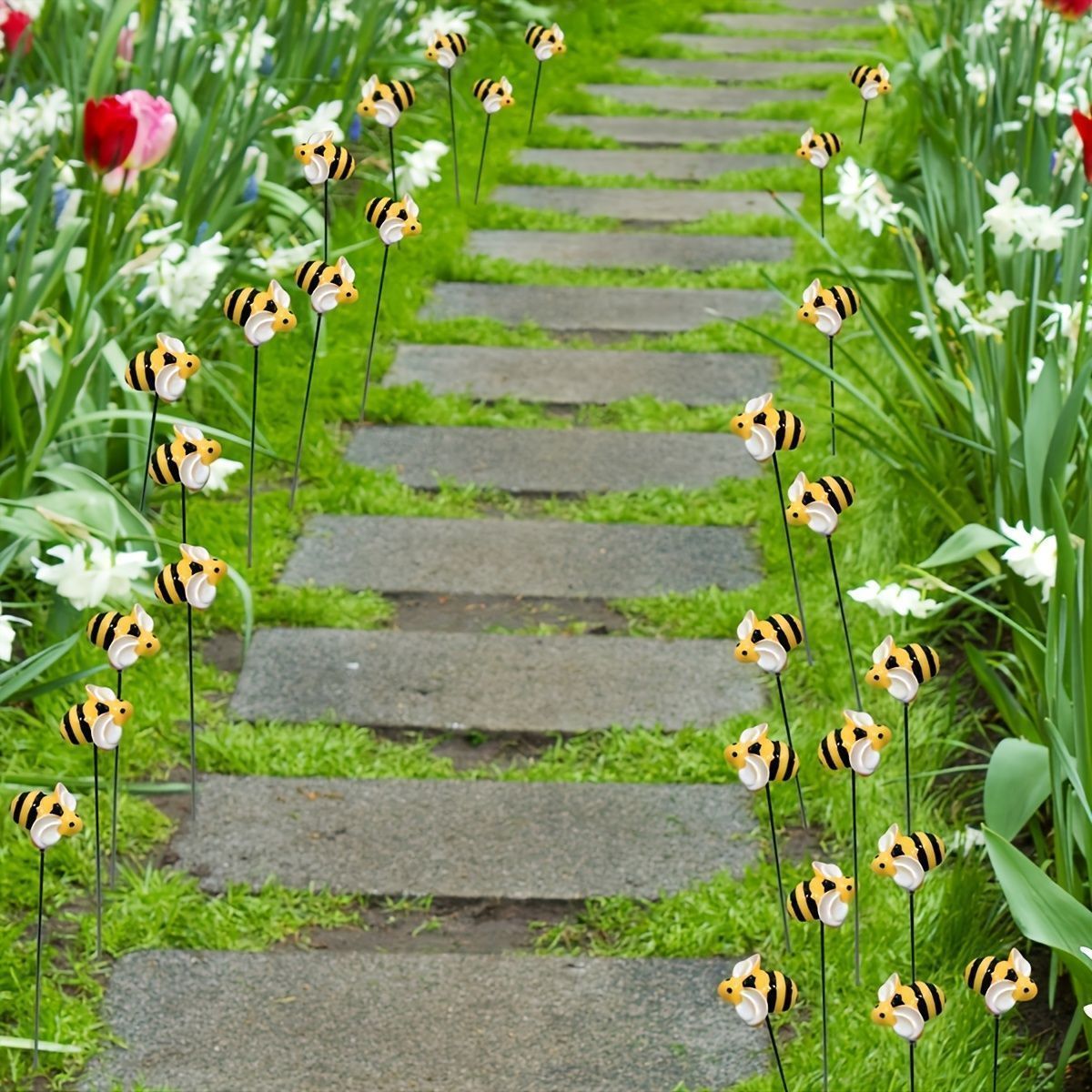 ガーデンステーク ガーデンピック ミツバチ 蜂 10個セット 20個セット
