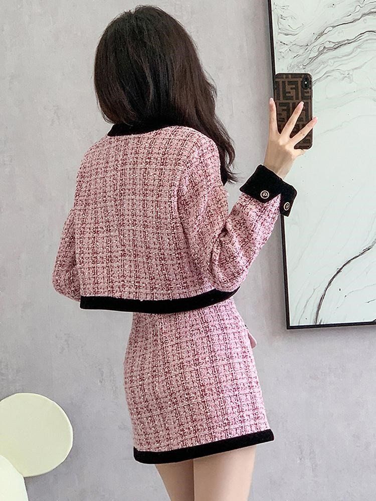 ラブリー) PingレディースSET (ツイードクロップドジャケットツイード