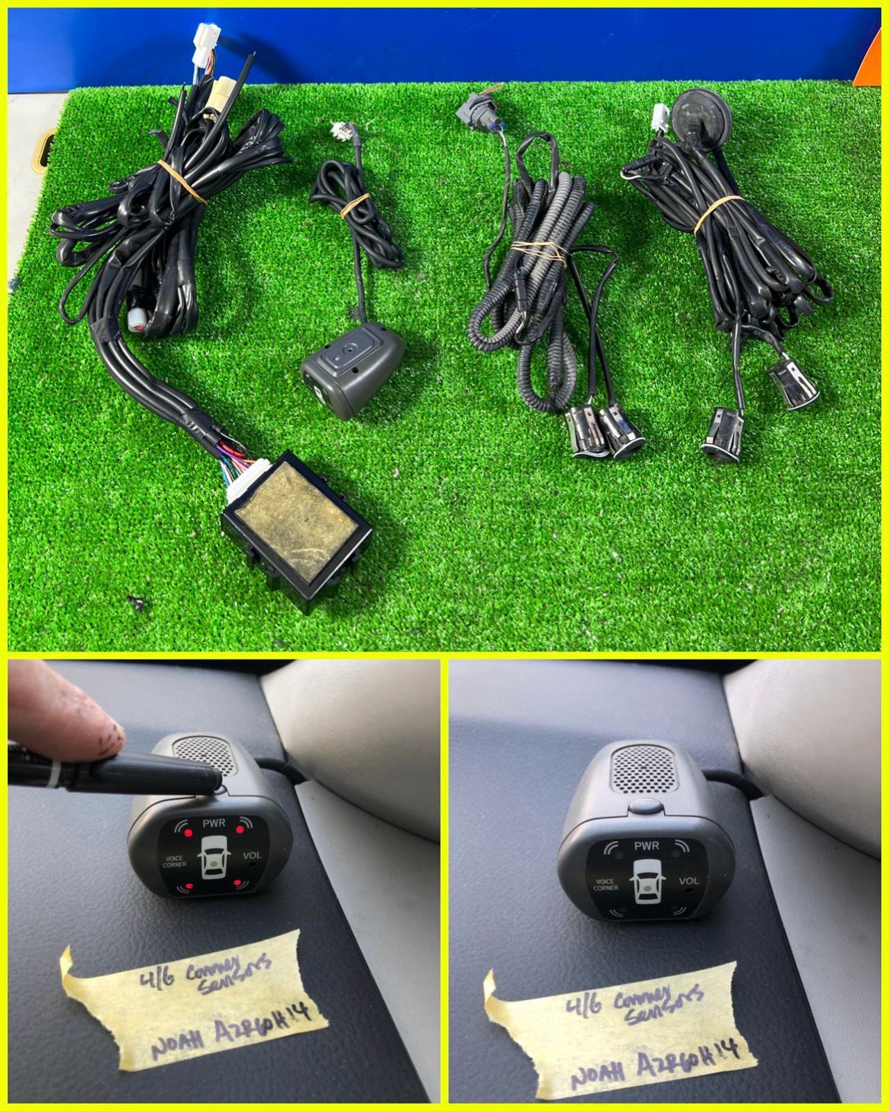 ZT-2723] 4 コーナーセンサーセット サウンド音 OK 動作確認済み 08503-00110 EN45040 純正ノア AZR60 H4年
