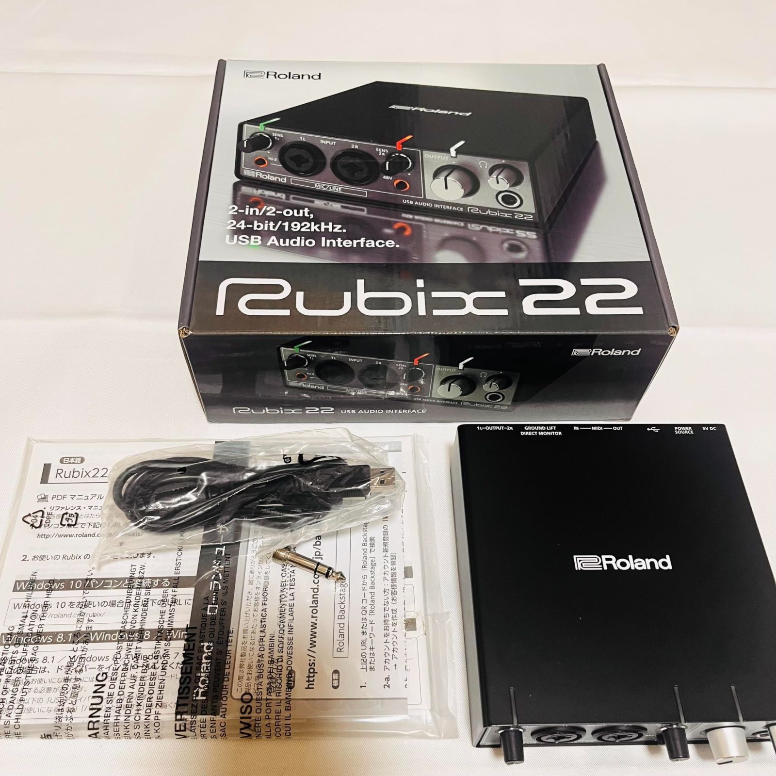 ローランド ROLAND Rubix22 USB AUDIO INTERFACE オーディオ