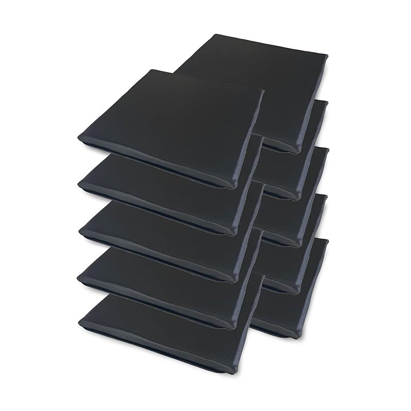 金鵄 レザークッション 日本製ウレタン 高反発 座布団 コラム 40 x 2 5 ブラック 10