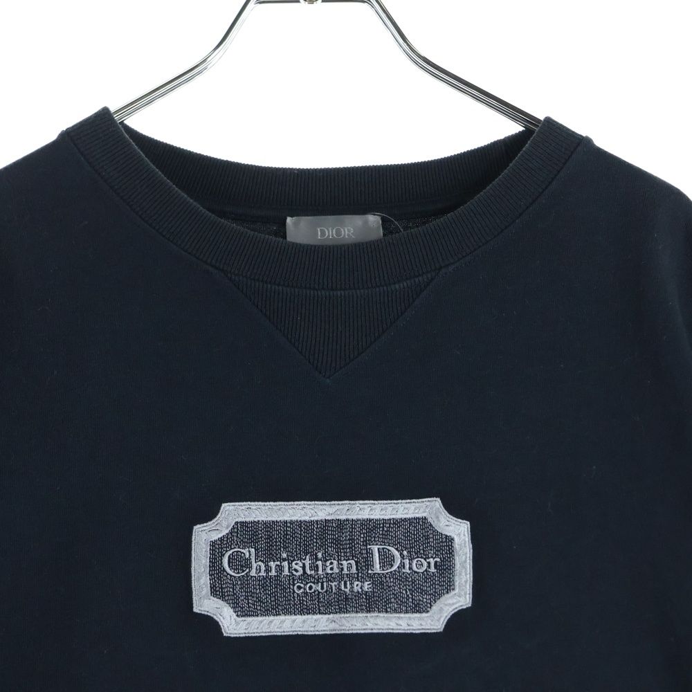 ディオール サイズ:M  22AW  243J685B0554 Tシャツ 中古 SB01 DIOR (ディオール) 22AW ロゴエンブロイダリー クルーネック半袖T