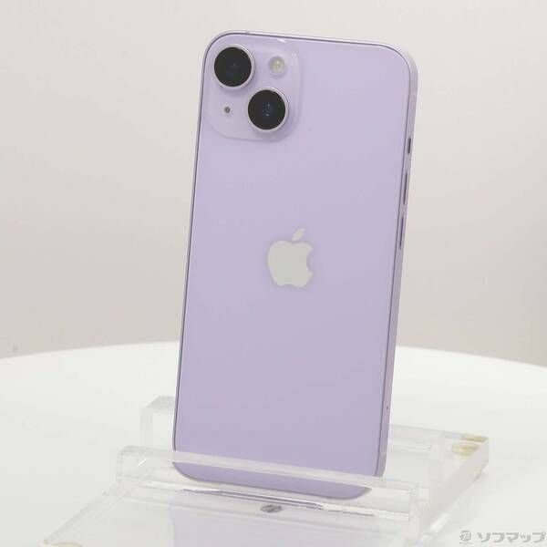 正規 店 メリット 〔中古品〕 iPhone14 128GB パープル MPUY3J／A SIM