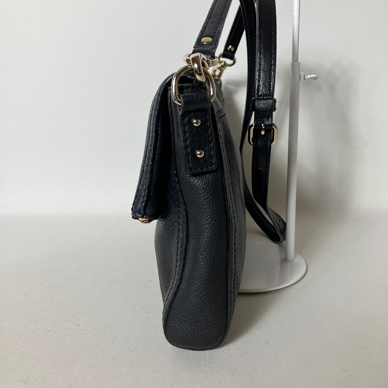 2511-374｜美品｜ケイトスペード ショルダーバッグ レザー ブラック