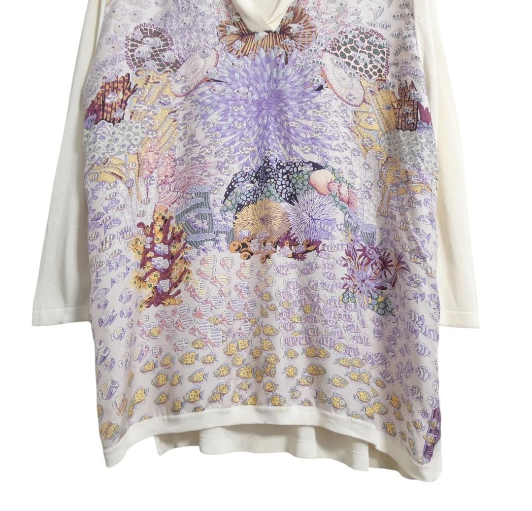 HERMES エルメス サイズLA マルジェラ期 七分袖 ニット シャツ