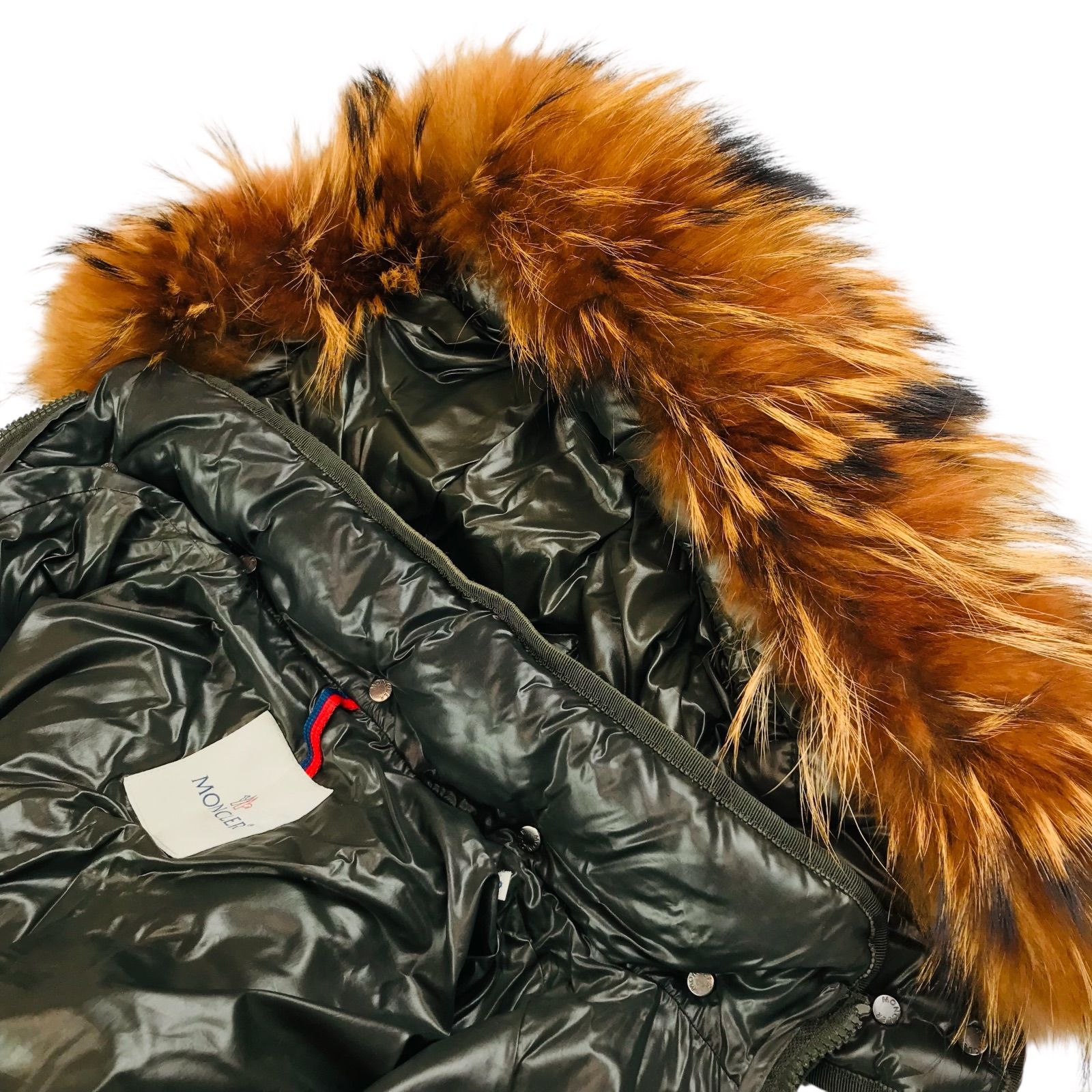リアルファー モンクレール ファーダウン レディース MONCLER 
