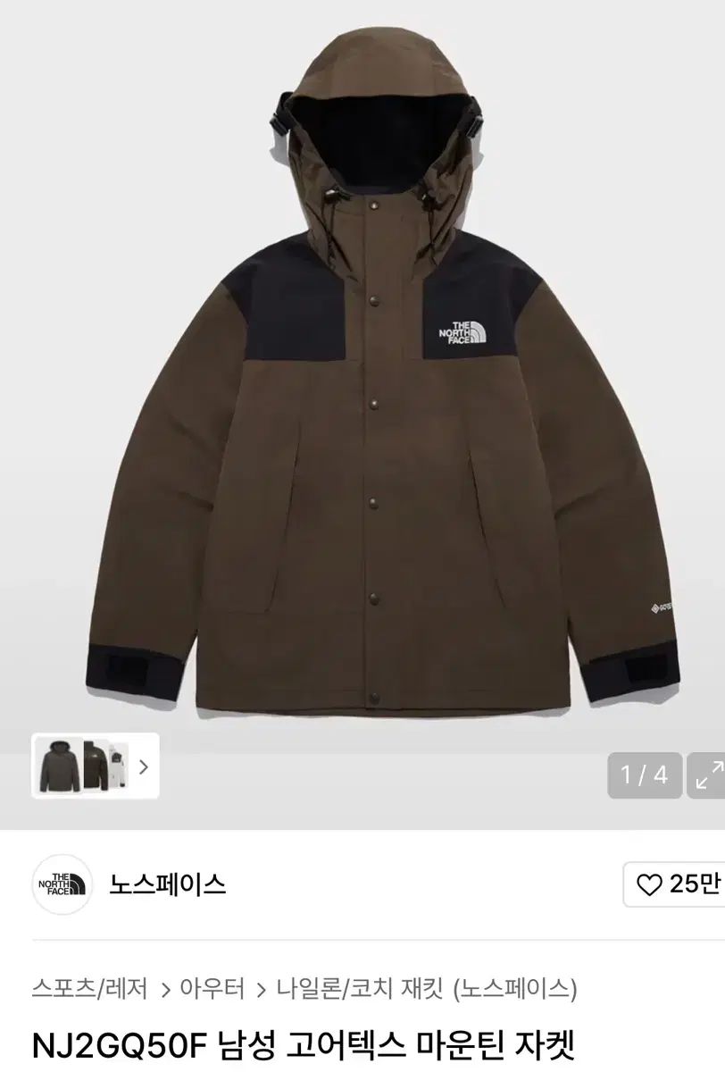 110 XXL ザノースフェイス ゴアテックス マウンテン ジャケット ブラウン