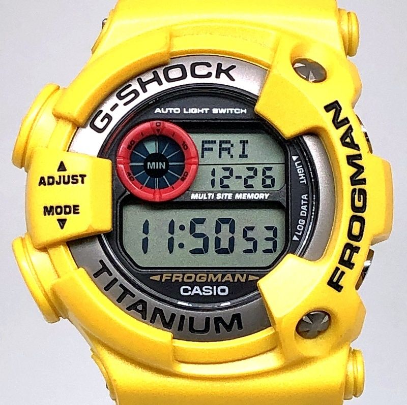 ✨未使用級✨G-SHOCK DW-9900 フロッグマン　チタン イエロー 赤目 G-SHOCK ジーショック DW-9900GF-9 FROGMAN 3代目 小型 フロッグマン