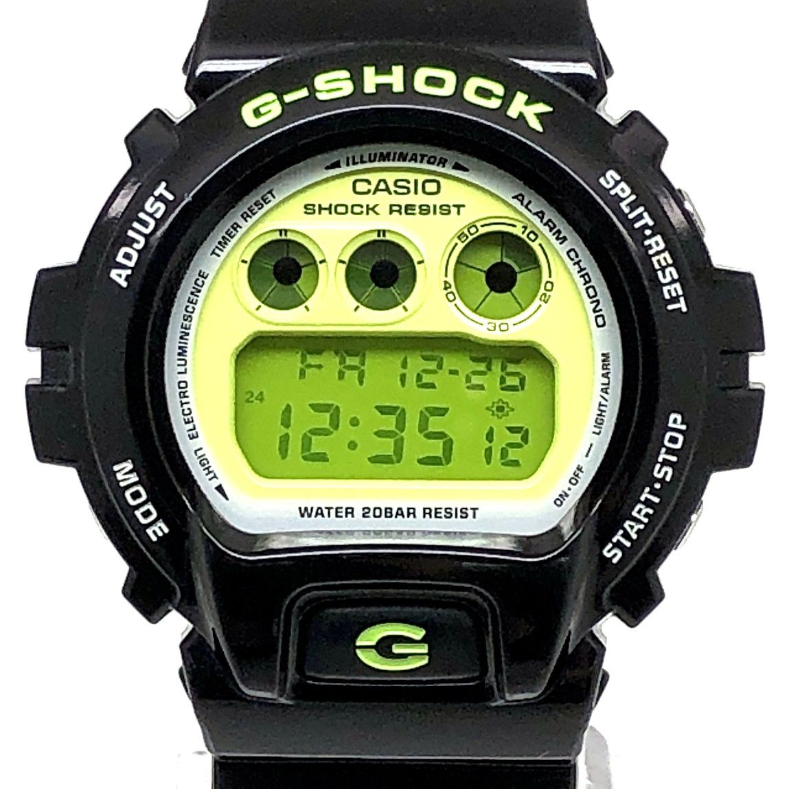 G SHOCK ジーショック DW 6900 CS 1 Crazy Colors クレイジーカラーズ 3つ目 光沢塗装 ブラック グリーン 2008年 発売
