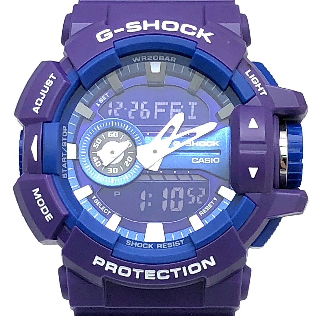 G-SHOCK ジーショック GA-400A-6A ロータリースイッチ ワントーン