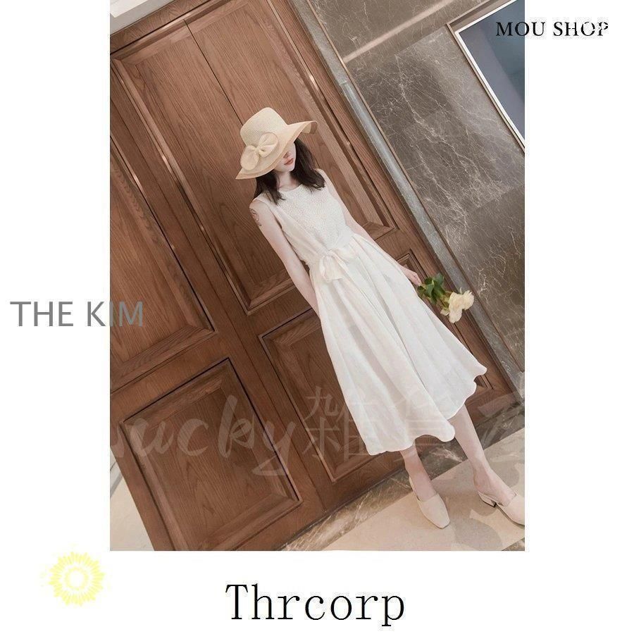 新しい未使用 レディース マキシシフォンワンピース リゾート 夏 白