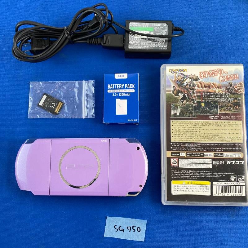 ◇SG750【限定カラー すぐに遊べるセット】SONY PSP 3000 ライラック