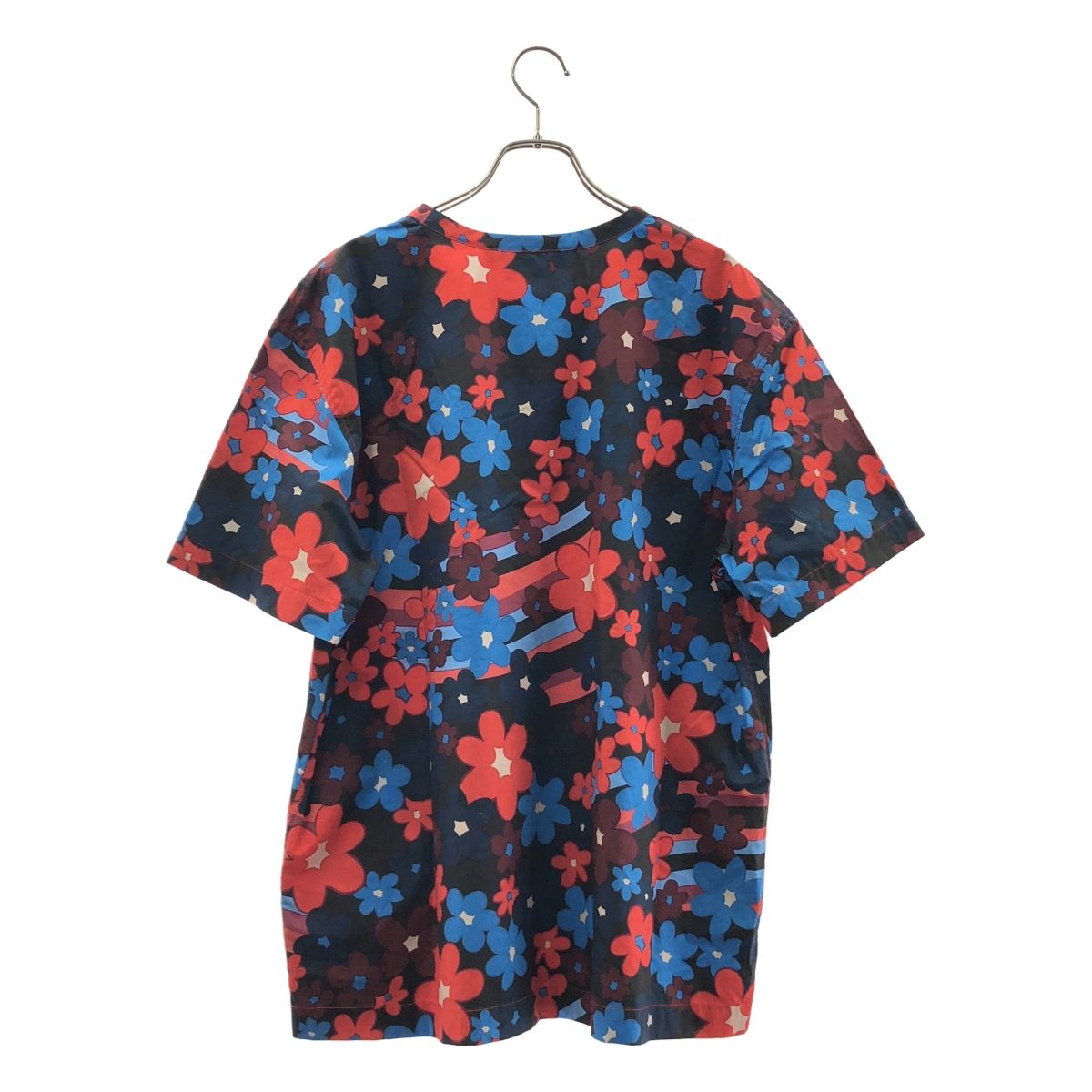 【美品】  MARNI / マルニ | 2021SS | Ladies Multicolor Flower Print / 総柄 オーバーシルエット カットソー ブラウス | 40 | ボルドー/ブルー/ブラック系 | レディース 美品】 MARNI / マルニ | 2021SS | Ladies Multicolor Flower Print