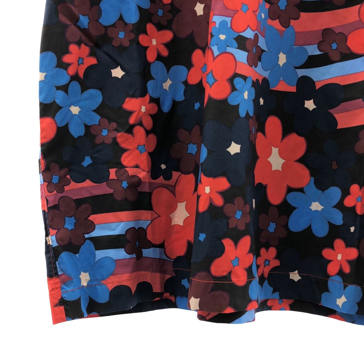 【美品】  MARNI / マルニ | 2021SS | Ladies Multicolor Flower Print / 総柄 オーバーシルエット カットソー ブラウス | 40 | イエロー/ブルー/グリーン系 | レディース 美品】 MARNI / マルニ | 2021SS | Ladies Multicolor Flower Print