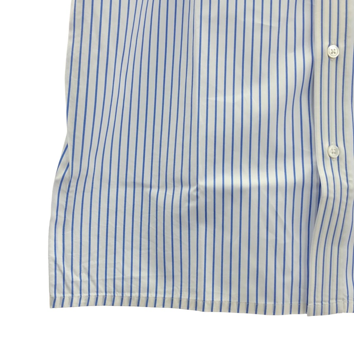 【美品】マディソンブルー　マダムシャツ ブルー　ストライプ　00 MADISONBLUE - マディソンブルーマダムシャツストライプ00の通販 by