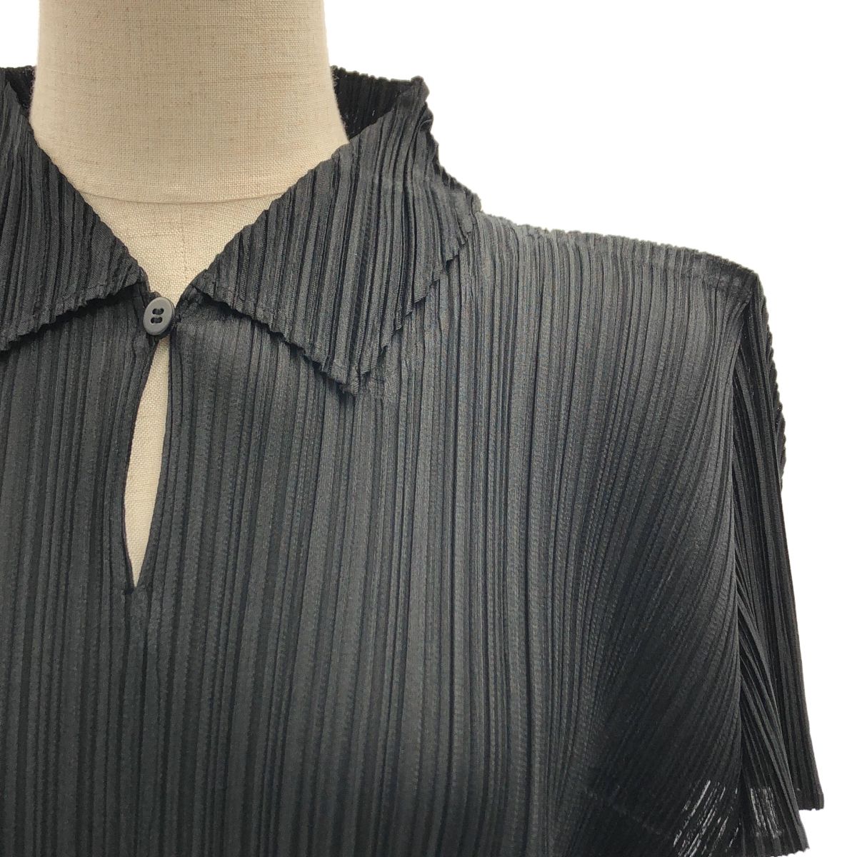 極美品✨PLEATS PLEASE 特殊加工　プリーツ　半袖　ブラウン　トップス 極美品✨PLEATS PLEASE 特殊加工 プリーツ 半袖 ブラウン トップス