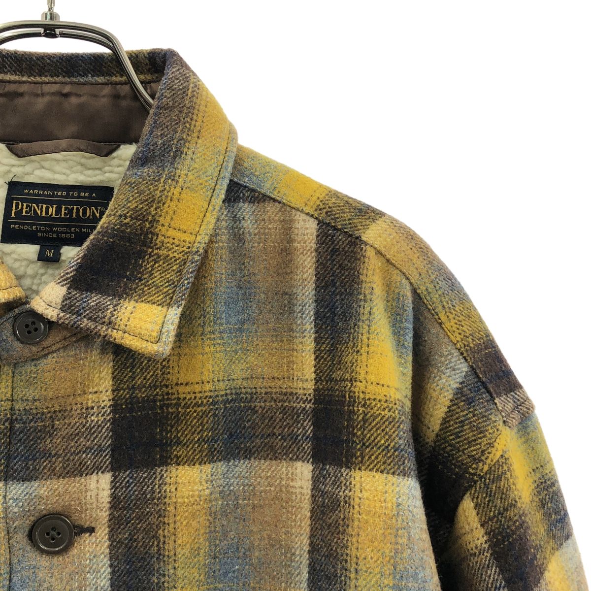 PENDLETON / ペンドルトン | 裏ボア チェック シャツジャケット | M 
