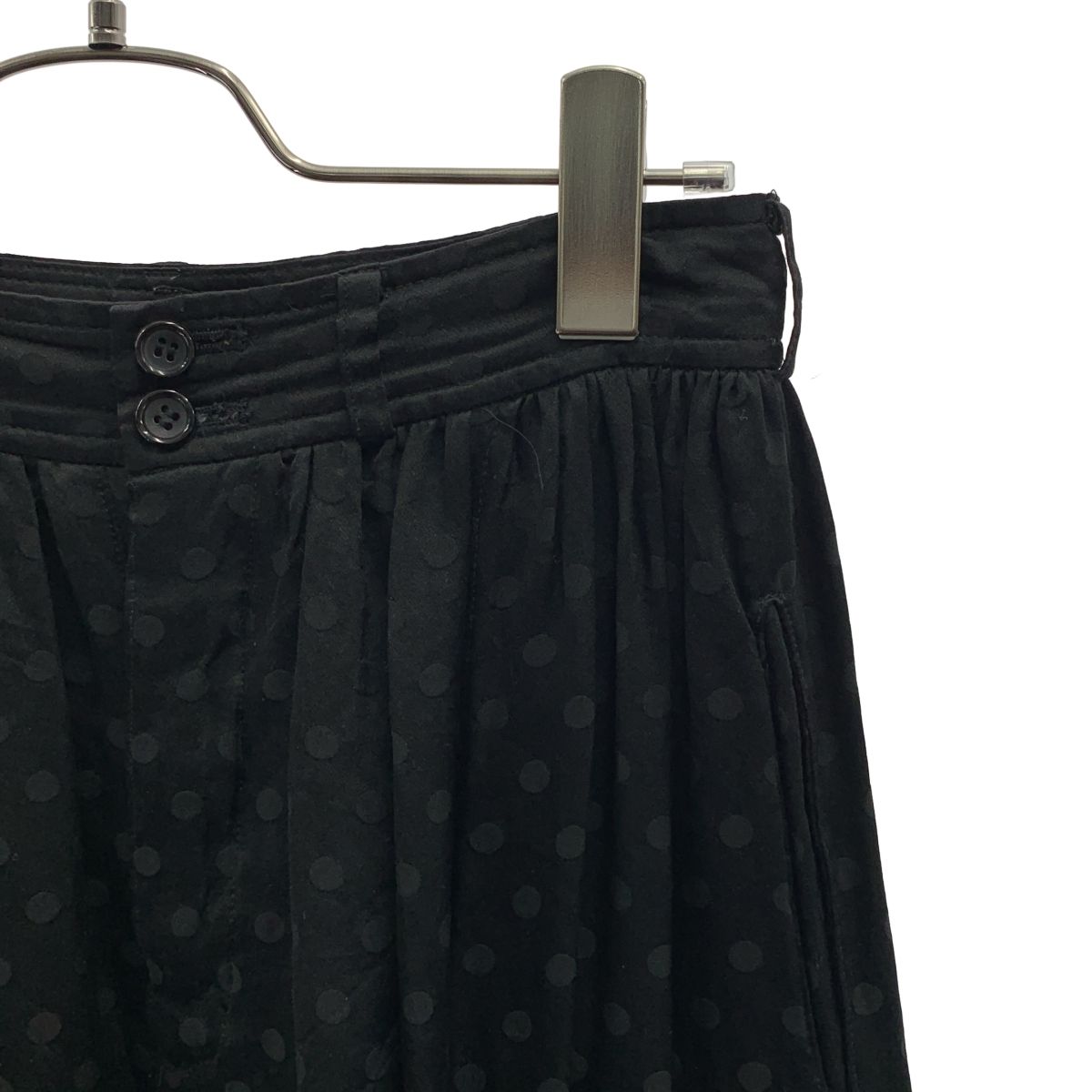 COMME des GARCONS コムコム 2006 AW ドット フリル ギャザー サルエル パンツ SS ブラック レディース
