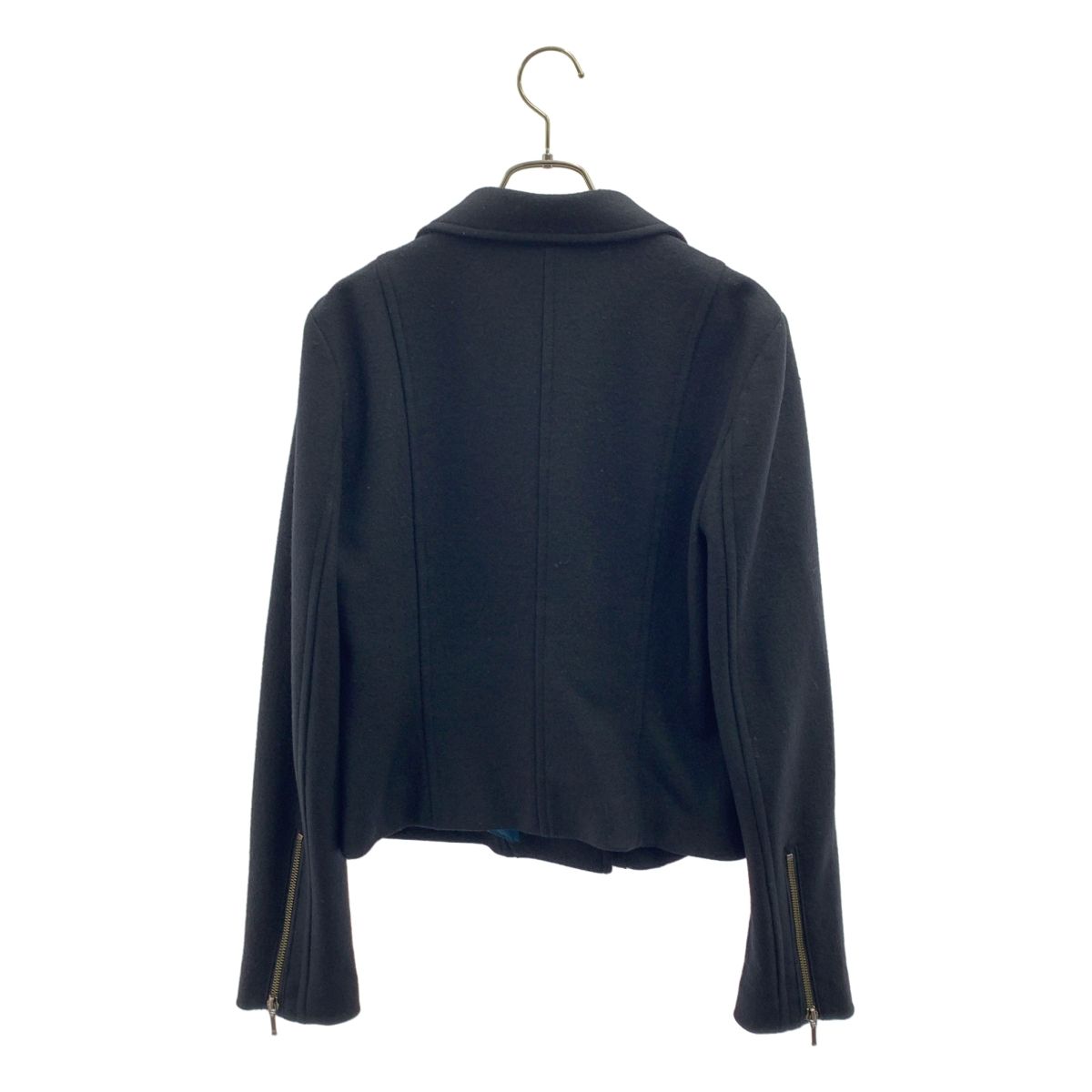 美品　VIVIENNE TAM ウール ダブルジップジャンパー サイズ0 VIVIENNE TAM / ヴィヴィアンタム | ウール ロゴジップ ダブル