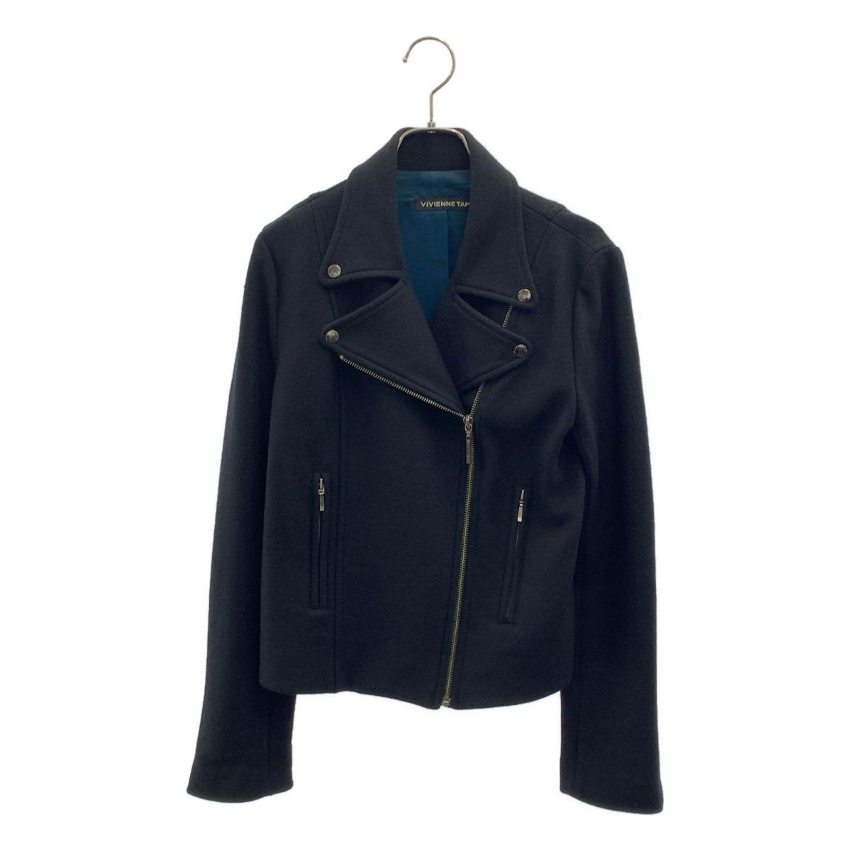 ヴィヴィアンタムライダースジャケット VIVIENNE TAM / ヴィヴィアンタム | ウール ロゴジップ ダブル