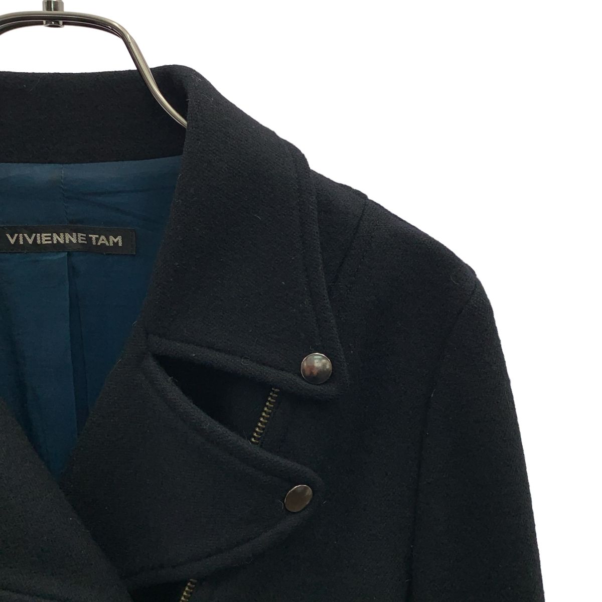 VIVIENNE TAM / ヴィヴィアンタム | ウール ロゴジップ ダブル