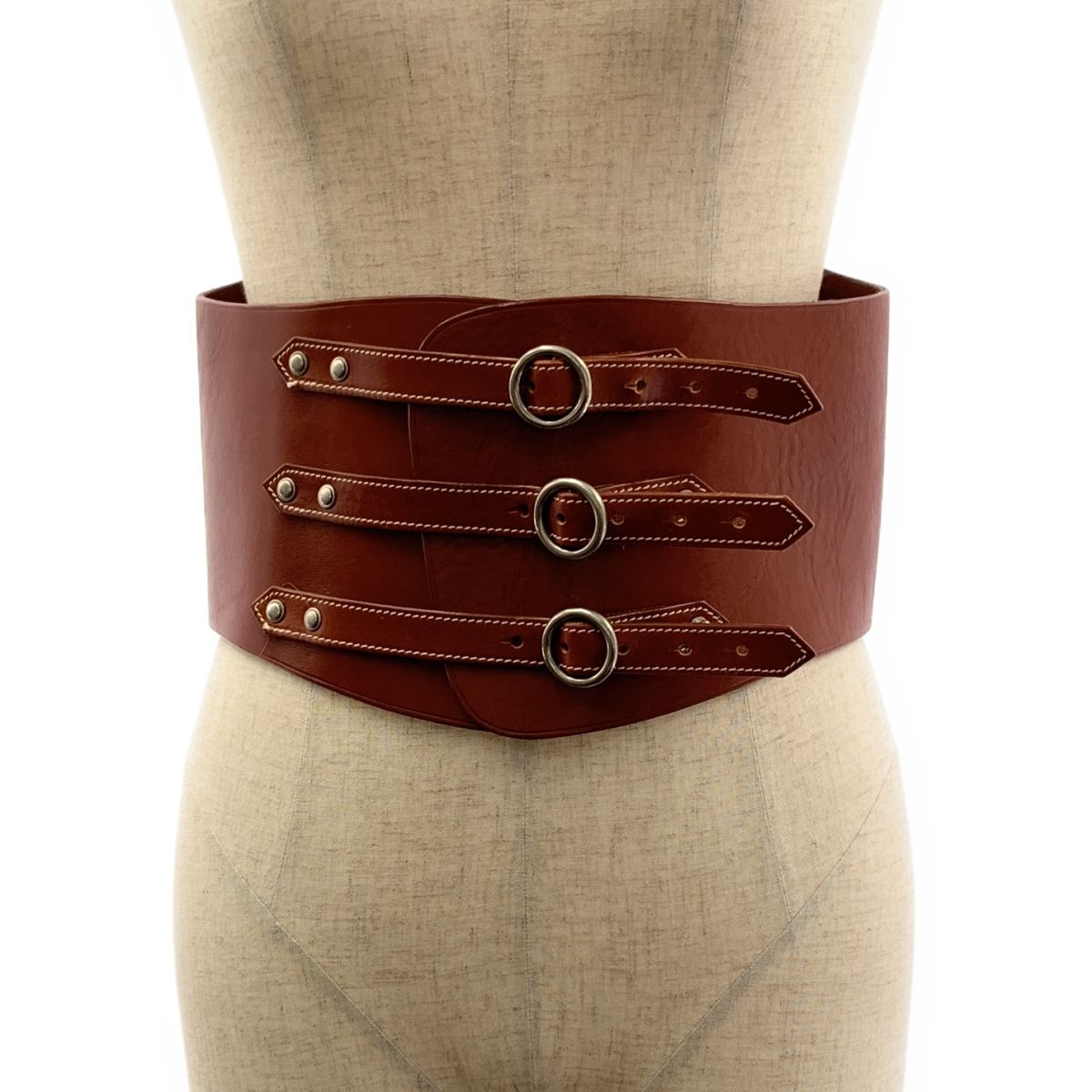 FUMIKA UCHIDAフミカウチダ キドニーベルト　ブラウン 美品】 FUMIKA UCHIDA / フミカウチダ | EATHER KIDNEY BELT キドニー