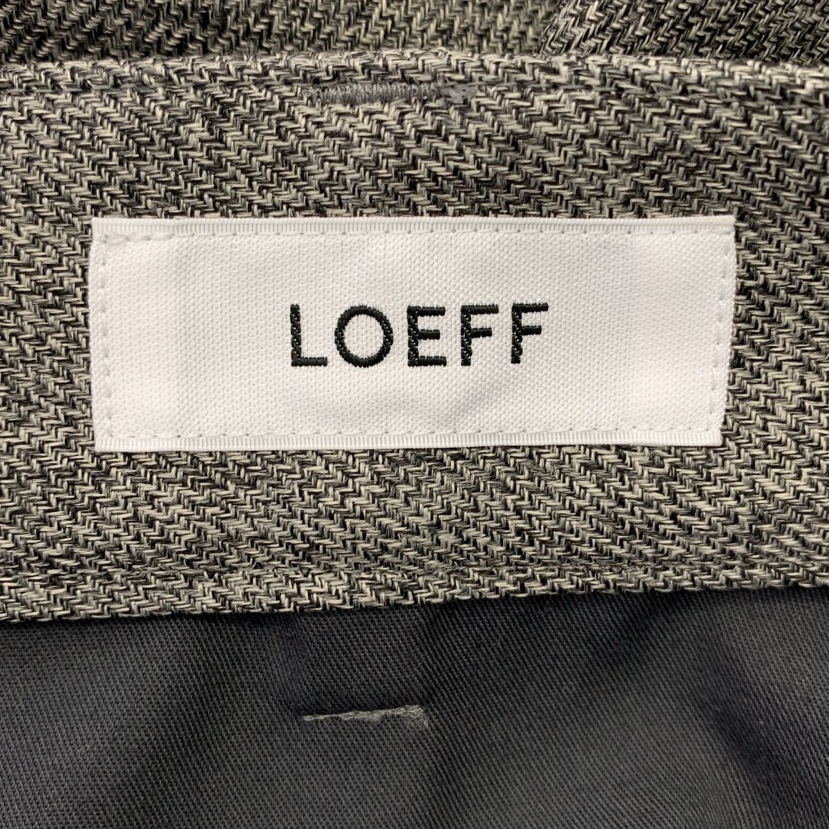 新品タグ付き LOEFF LF MLNG BONTANG TRS ダークグレー LOEFF / ロエフ | LF MLNG BONTANG TRS / テーパード スラックス